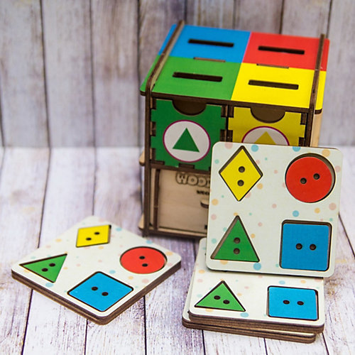 Обучающий набор WoodLandToys Фигуры цвет от Woodland