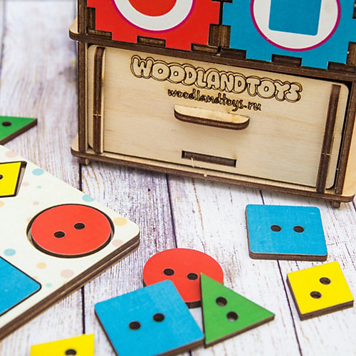 Обучающий набор WoodLandToys Фигуры цвет от Woodland