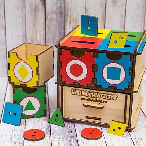 Обучающий набор WoodLandToys Фигуры цвет от Woodland