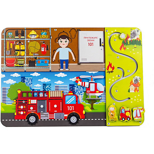 Бизиборд WoodLandToys Пожарная служба от Woodland