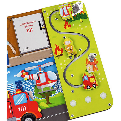 Бизиборд WoodLandToys Пожарная служба от Woodland