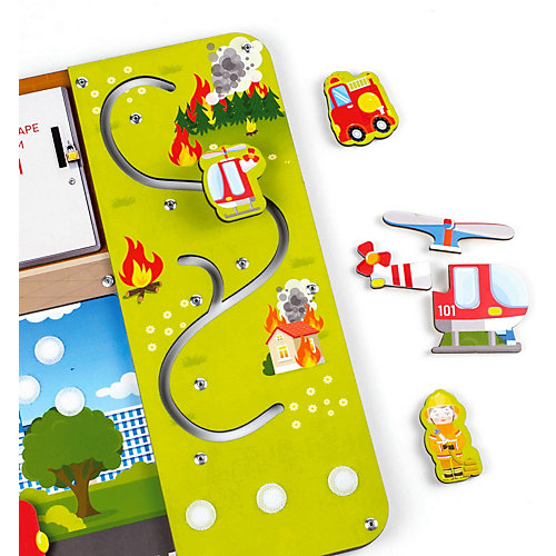 Бизиборд WoodLandToys Пожарная служба от Woodland