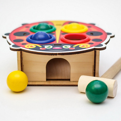 Игра-стучалка WoodLandToys Божья коровка от Woodland