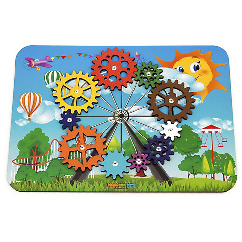 Бизиборд WoodLandToys "Шестерёнки" Колесо обозрения от Woodland