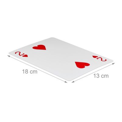 Pokerkarten Jumbo Riesenkartenspiel große Kunststoffkarten wasserfest 54 Karten 