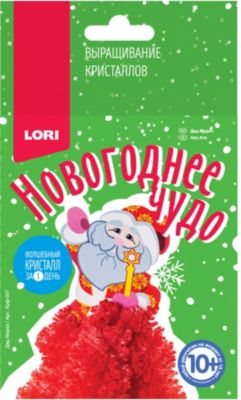 Набор для выращивания кристаллов Lori Новогоднее чудо, Дед Мороз