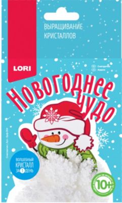 Набор для выращивания кристаллов Lori Новогоднее чудо, Снеговичок