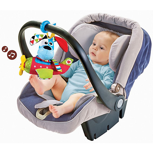 Мягкая игрушка Yookidoo Щенок в самолете, звук от Yookidoo