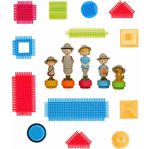 Конструктор игольчатый Bristle Blocks в чемоданчике, 85 деталей от Bristle Blocks