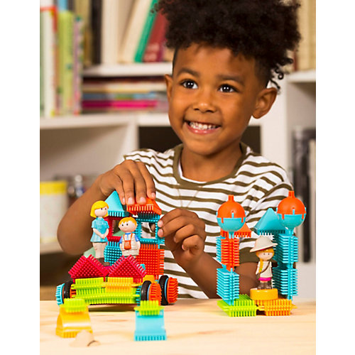 Конструктор игольчатый Bristle Blocks в чемоданчике, 85 деталей от Bristle Blocks
