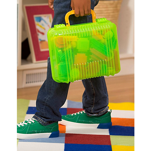 Конструктор игольчатый Bristle Blocks в чемоданчике, 85 деталей от Bristle Blocks