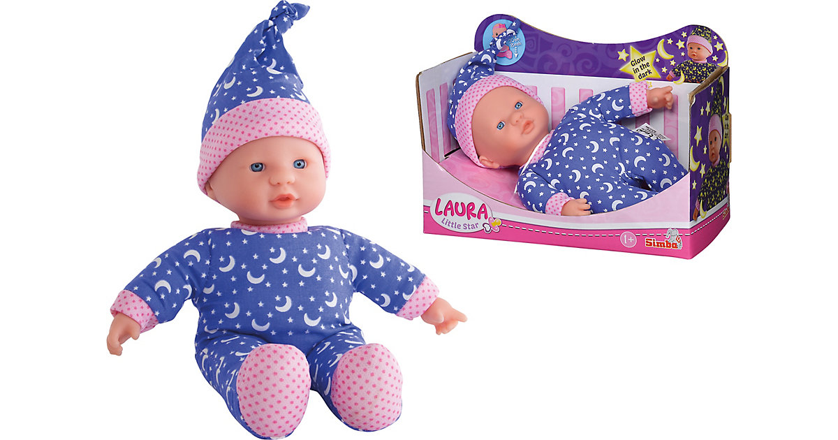 Image of SIMBA DICKIE GROUP Laura Little Star Baby doll Glow in the Dark 20cm