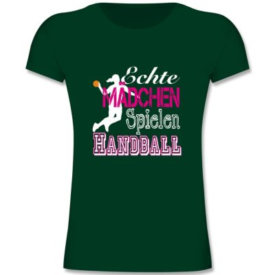 Handball Echte Mädchen Spielen Handball weiß Mädchen Kinder TShirt TShirts TShirts für