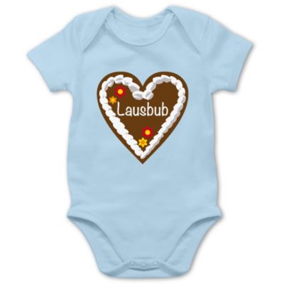 Baby Langarmshirt Oktoberfest - Lausbua Hirsch Design Für Bayrische Trachtenmode