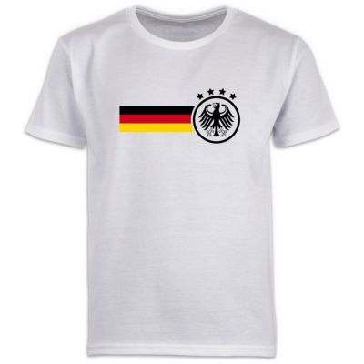 DFB Fanshirt Kinder Jugendliche Fan T-Shirt Gr.128,140,152,164,176 weiß  schwarz 