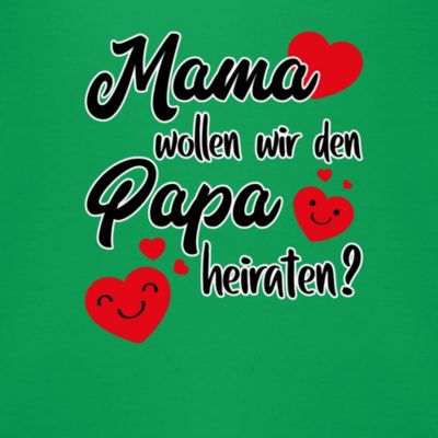 Valentinstag Baby - Mama wollen wir Papa heiraten Herzen - Baby Body