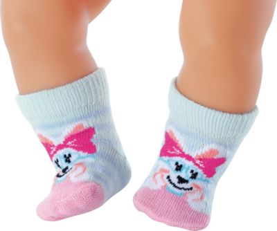 BABY born - Söckchen Puppenmode 43 cm Pink Bunt Trend Socken 2er Pack Zapf 