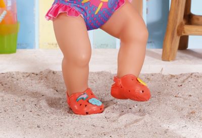 Puppenkleidung Clogs AUSWAHL Zapf BABY born Holiday Schuhe mit Pins 43 cm 