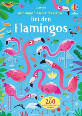Image of Buch - Mein Immer-wieder-Stickerbuch: Bei den Flamingos