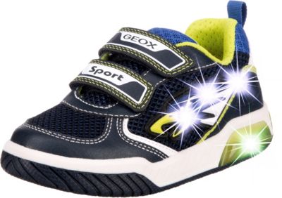 sendt Bule Soak Sneakers Low Blinkies INEK für Jungen, GEOX, blau/grün | myToys