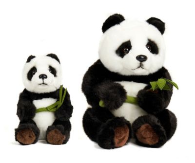 Plüschtier Panda Bär schwarz-weiß Kuscheltier Keel Toys Plüsch Stoffbär ca.25cm 