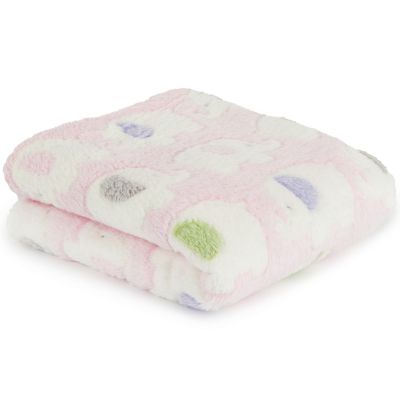Baby Kuscheldecke Blanket Buggy Fleece Decke Tagesdecke Mädchen Rosa Elefanten 