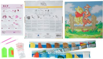 Crystal Art Disney Pooh and Tigger, 30 x 30 cm Kristallkunst-Kit 2