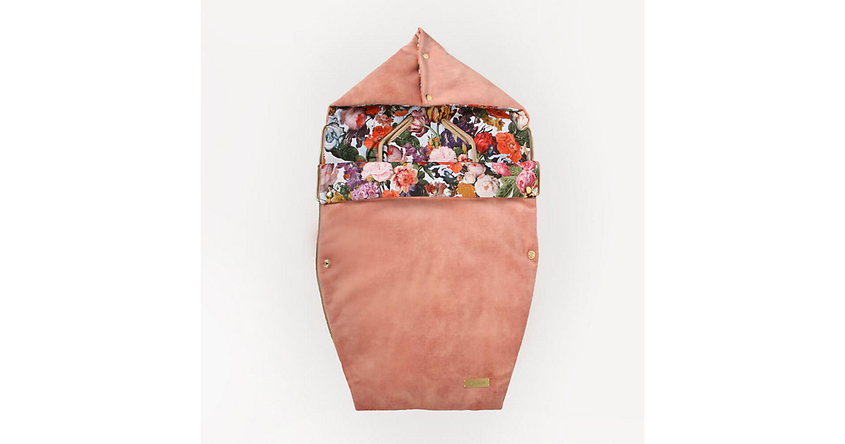 ukje Fußsack Babyschale Luxury Universell - Rosa Blumen rosa