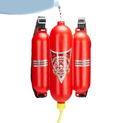 Kinder Rückenspritze Feuerwehr Wasserspritze Tankrucksack 2,2 L Tank Spritze Rot 