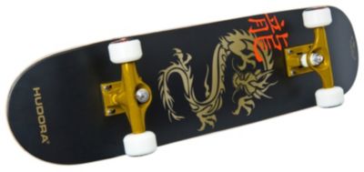 Skateboard ABEC 7 ´´Golden Dragon´´ schwarz