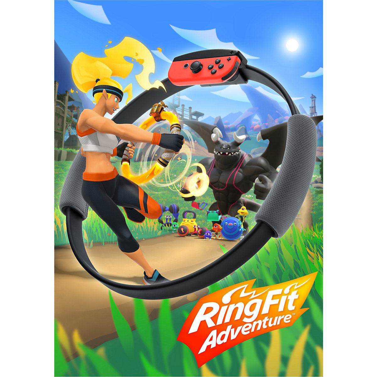 Fit adventure switch. Nintendo Switch Ring Fit Adventure. Ring Fit для Nintendo Switch. Ring Fit Adventure Скриншоты. Игра Ring Fit Adventure (Switch) обложка.