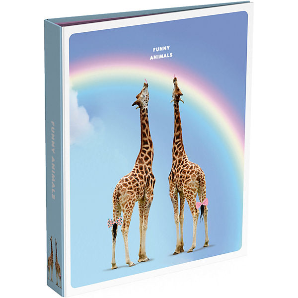 Ringbuch/Zeugnismappe A4 FUNNY ANIMALS Giraffe