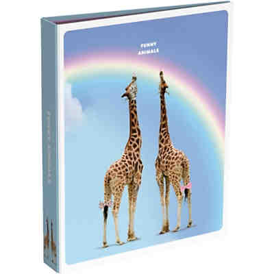 Ringbuch/Zeugnismappe A4 FUNNY ANIMALS Giraffe