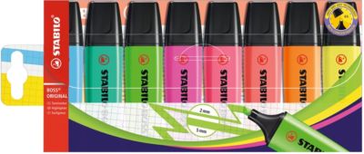 Textmarker BOSS ORIGINAL, 8 Farben