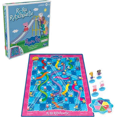 Ri-Ra Rutschpartie Peppa Wutz Edition Brettspiel für Kinder ab 3 Jahren, für 2 – 4 Spieler