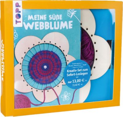 Image of Buch - Kreativ-Set Meine süße Webblume (Buch + Material)