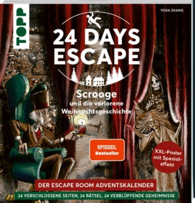 Image of Buch - 24 DAYS ESCAPE - Der Escape Room Adventskalender: Scrooge und die verlorene Weihnachtsgeschichte