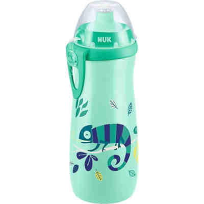 NUK Sports Cup mit Chamäleon Effekt, großes Volumen 450ml, mit Push-Pull-Tülle aus Silikon, ab 24 Monaten, BPA frei, grün