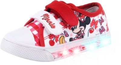 Kinderschuhe Disney Minnie Mouse Rot/Weiss Sneaker Canvas Kinderschuhe Mädche... 