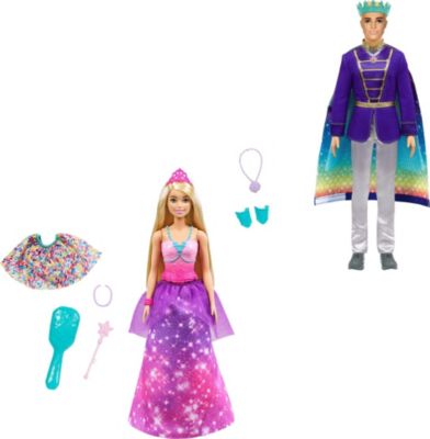 Dreamtopia 2-in-1 Prinzessin- & Meerjungfrau-Puppe Mattel GTF92 Barbie 