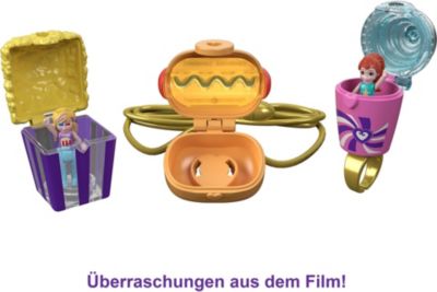 Polly Pocket Popcorn-Box Spielset, mit Polly & Lila Puppen und 15
