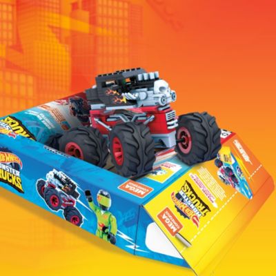 Mega Construx Hot Wheels Monster Trucks Bone Shaker, Hot