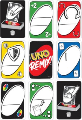 Mattel Games UNO Remix individuell gestaltbares Kartenspiel, Mattel