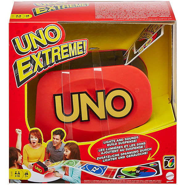 Mattel Games UNO Extreme, Kartenspiel, Kinderspiel, Gesellschaftsspiel