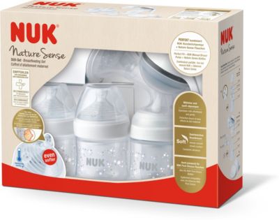 Muttermilch Behälter NUK Still-Set Sauger Handmilchpumpe Stilleinlagen 