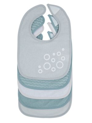 abwaschbar 10er Pack Baby Lätzchen mit Klettverschluss wasserdicht Baumwolle 