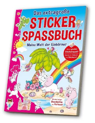 Image of Buch - Stickerspaßbuch Einhörner