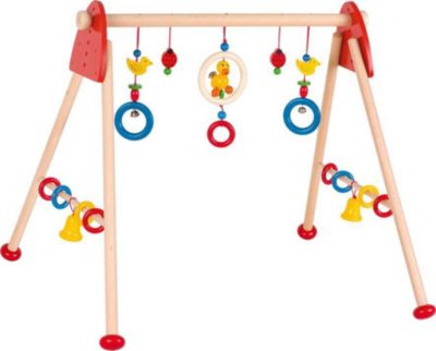 * HEIMESS Mini-Trapez Holzspielzeug Babyspielzeug Mond Sterne Baby Holz NEU 