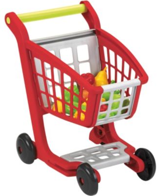 Pinolino Einkaufswagen für Kinder Holz Einkaufskorb Kaufladen Spielzeug Wagen 