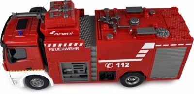 4 Feuerwehrauto Set Spielzeug Im Karton 45 Cm 